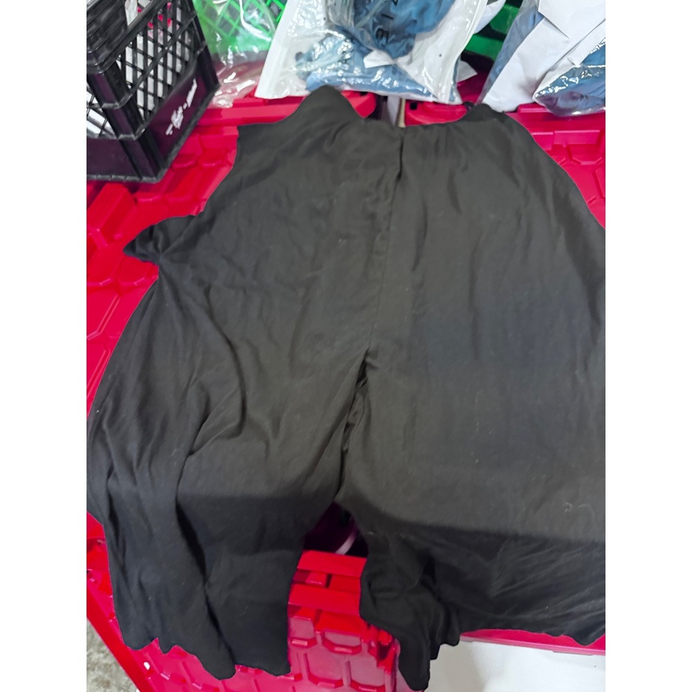 Womens Black Sleeveless Wide Leg Jumpsuit Plus Size 4XL Stretchy One Piece